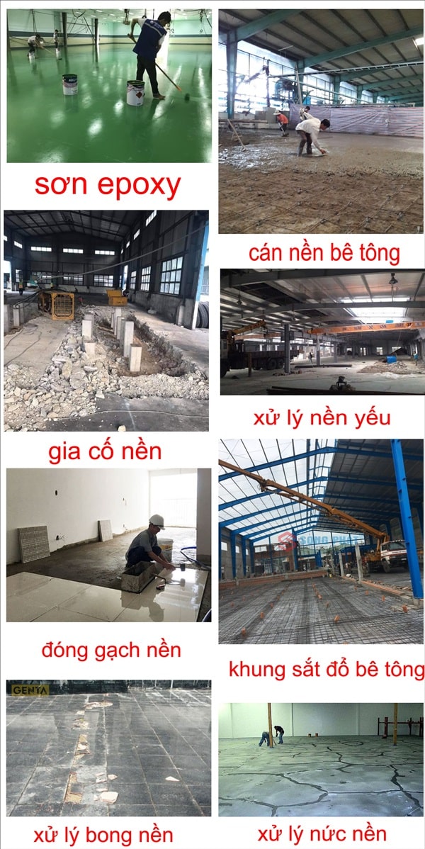 sửa nền nhà xưởng